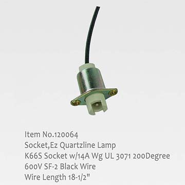 120064 SOCKET, EZ QUARTZLINE LAMP