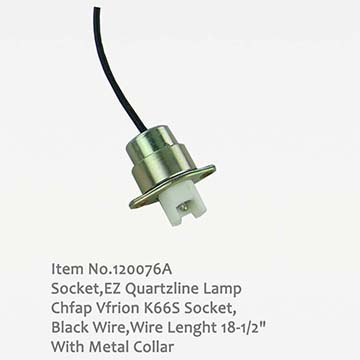 120076A SOCKET, EZ QUARTZLINE LAMP 